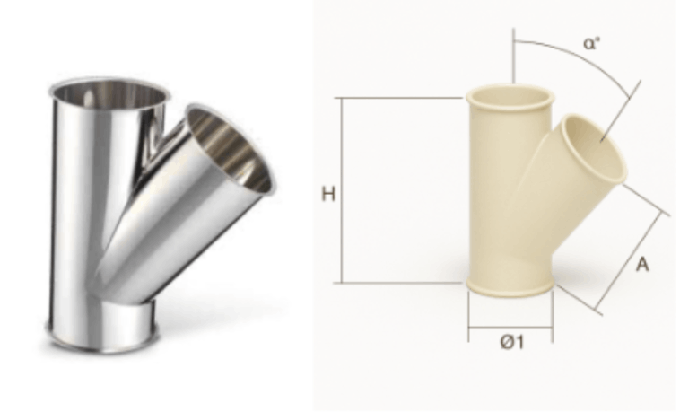 Branch Pipes Asymmetric